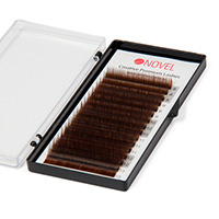 Коричневые ресницы Novel Creative Mix Size